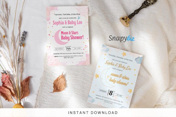 Download Over the Moon Baby Shower Invitation - Baby shower invitation Collection