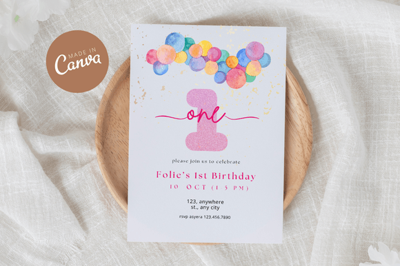 Download Pastel Birthday Invitation Canva - Premium Resources