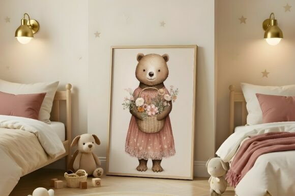 Download Blush Pink Kids Room Mockup - Premium Bundle
